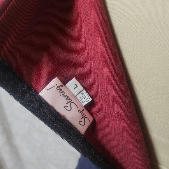 Perfect pinup dress navy red Stop Staring L - Picture 4 of 10